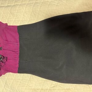 Iz Byer Pink and Black Dress - Size 1